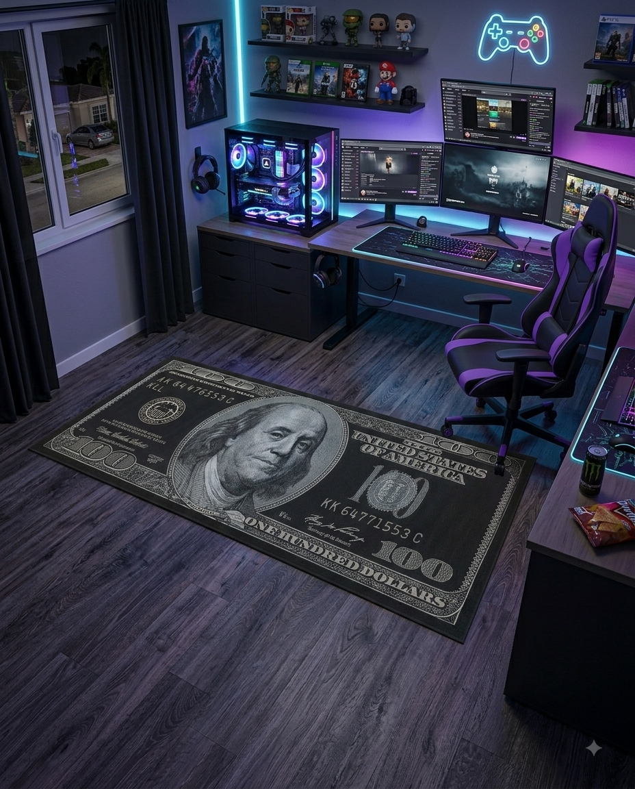 Alfombra Billete de $100 – Money Rug | QoriNest