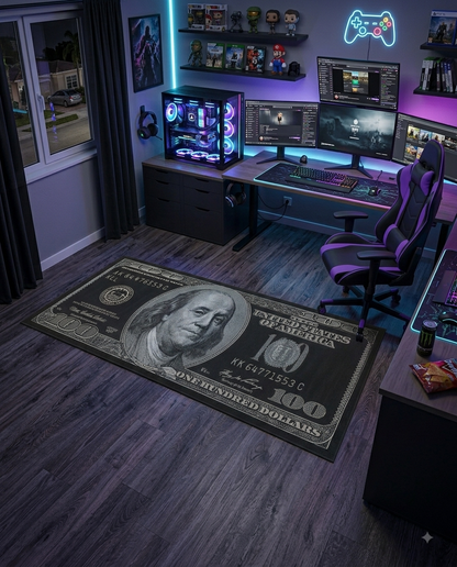 Alfombra Billete de $100 – Money Rug | QoriNest