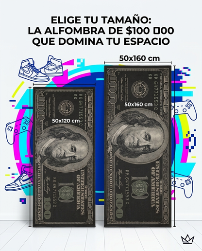 Alfombra Billete de $100 – Money Rug | QoriNest